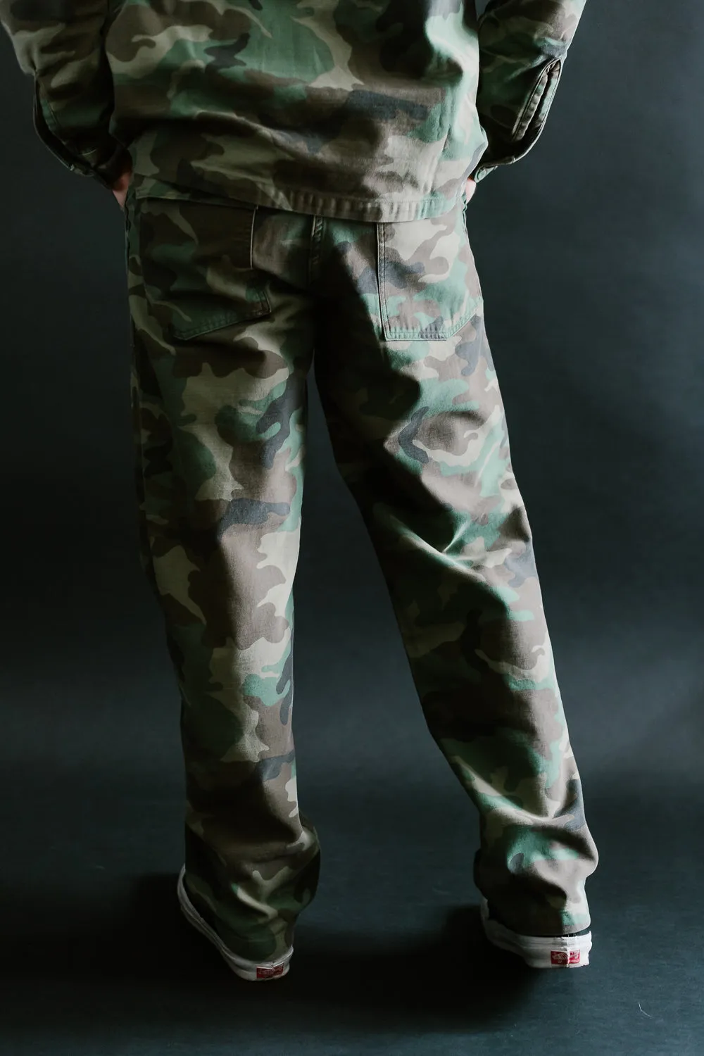 01-5002-WLC - Fatigue Pants Reverse Sateen - Standard Fit - Woodland Camo