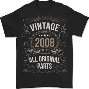 16th Birthday Limited Edition 2008 Mens T-Shirt 100% Cotton