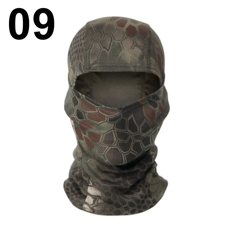 20 Color Tactical Balaclava Skiing Bandana Full Face Neck Scarf Head Outdoor Hunting Hiking Army Military Bike Cycling Scarf