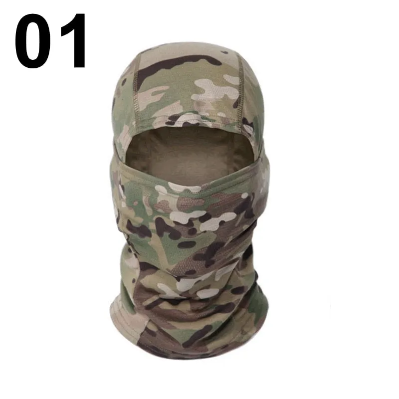 20 Color Tactical Balaclava Skiing Bandana Full Face Neck Scarf Head Outdoor Hunting Hiking Army Military Bike Cycling Scarf