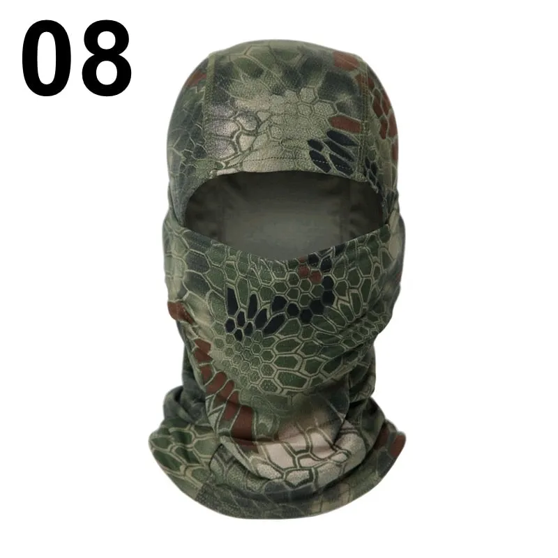 20 Color Tactical Balaclava Skiing Bandana Full Face Neck Scarf Head Outdoor Hunting Hiking Army Military Bike Cycling Scarf