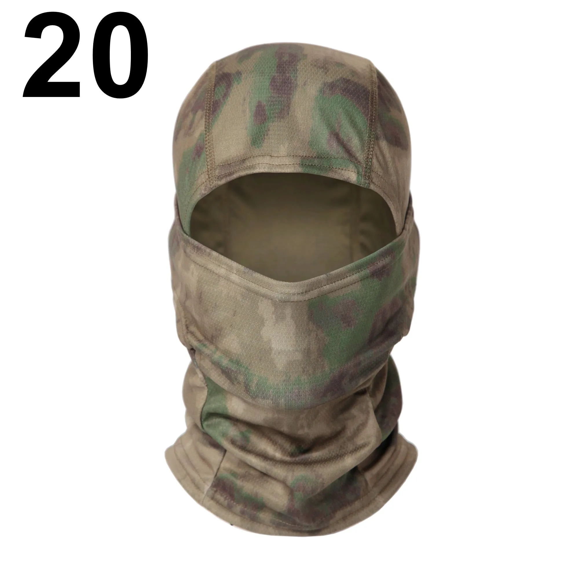 20 Color Tactical Balaclava Skiing Bandana Full Face Neck Scarf Head Outdoor Hunting Hiking Army Military Bike Cycling Scarf