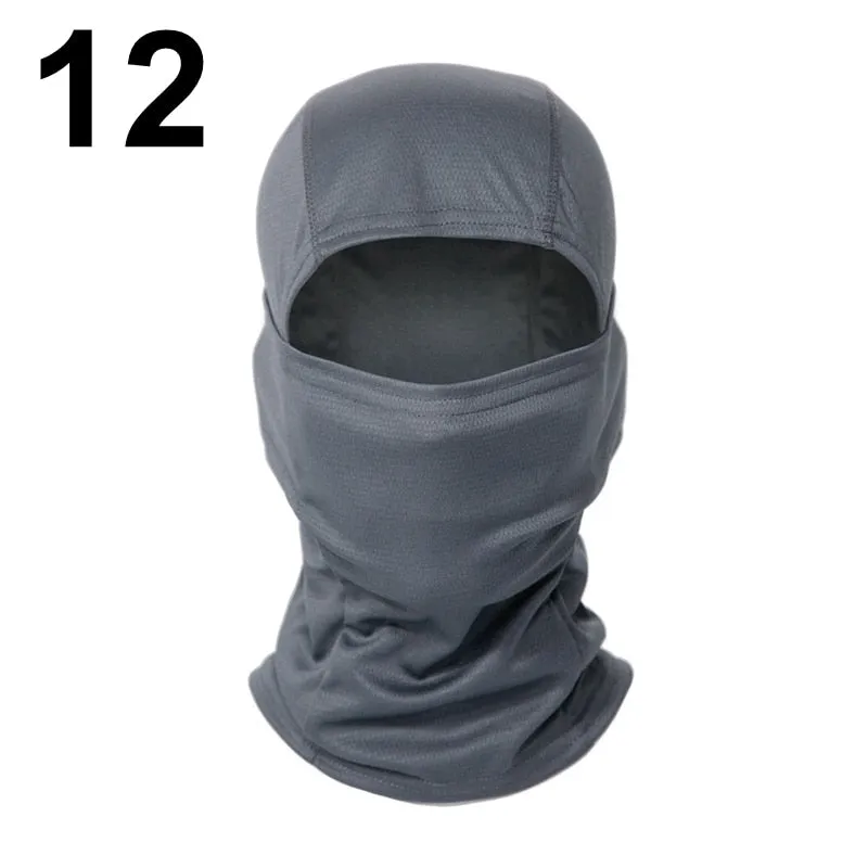 20 Color Tactical Balaclava Skiing Bandana Full Face Neck Scarf Head Outdoor Hunting Hiking Army Military Bike Cycling Scarf