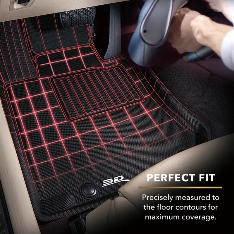 3D MAXpider 2011-2013 Kia Soul Kagu 2nd Row Floormats - Black