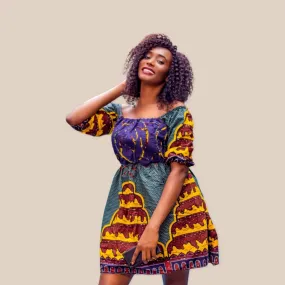 African Print summer Dress