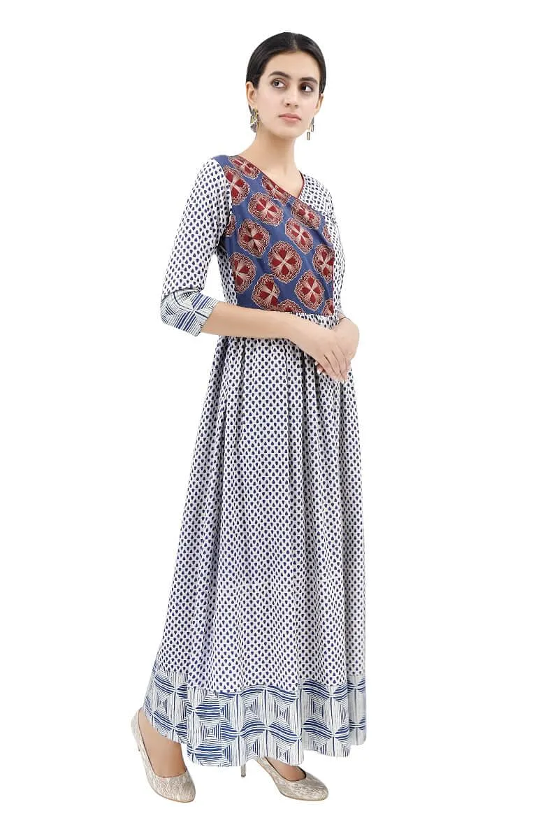 Ajrakh Angrakha Dress