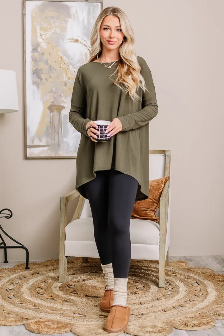 All My Life Tunic Top | Hunter Green