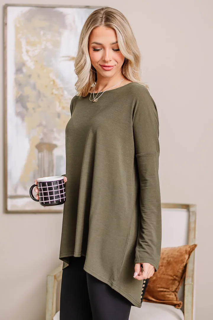 All My Life Tunic Top | Hunter Green