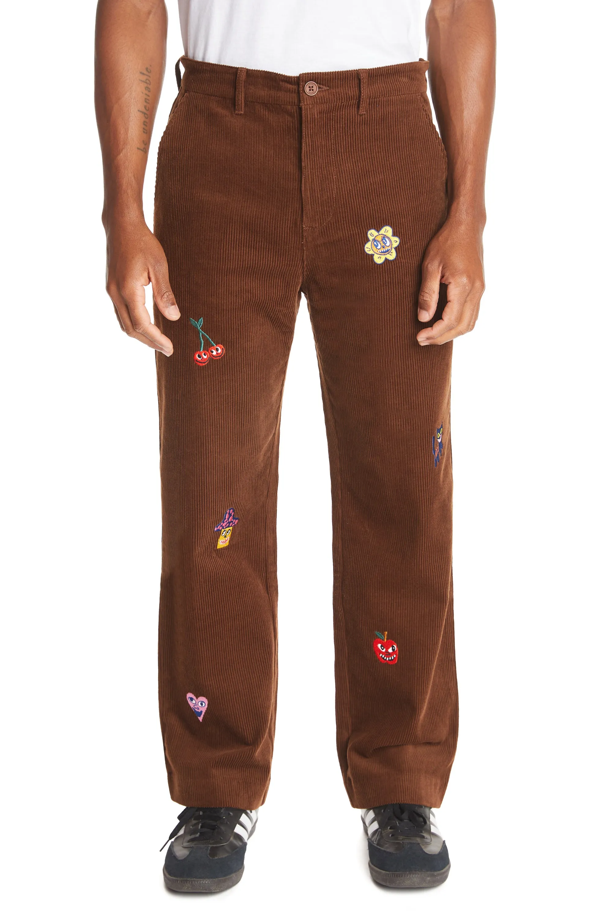 Applique Corduroy Pants