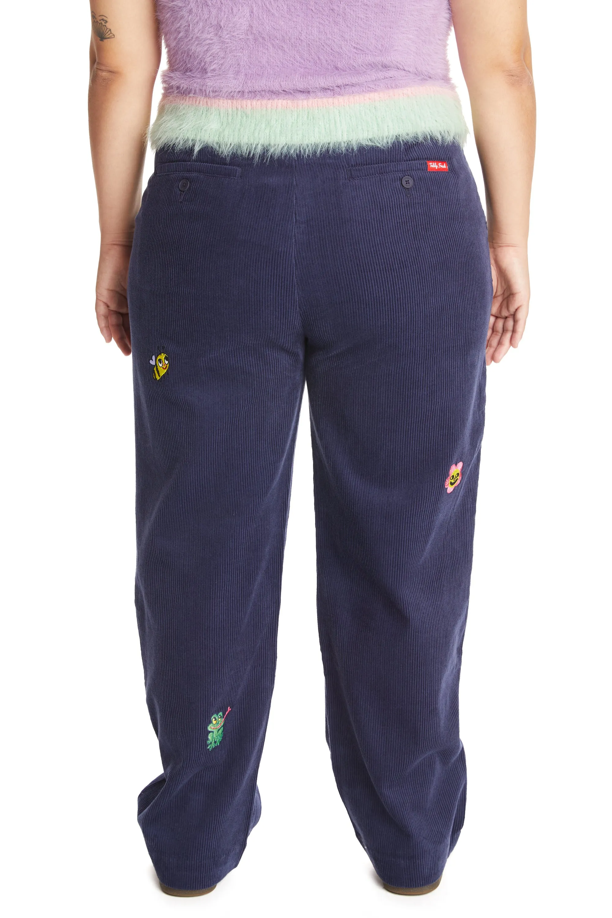 Applique Corduroy Pants