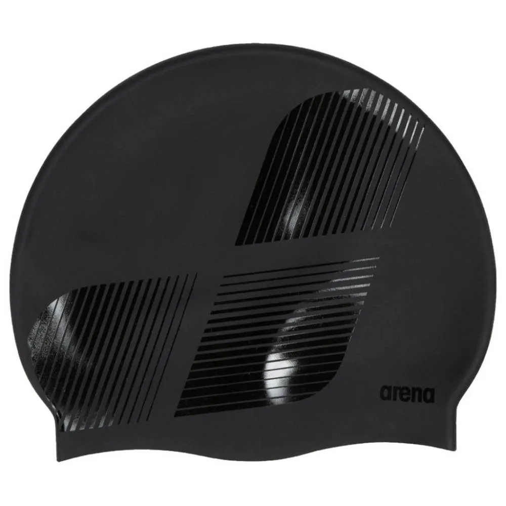 ARENA Adult Diamonds Silicone  Swimming Cap (Black)