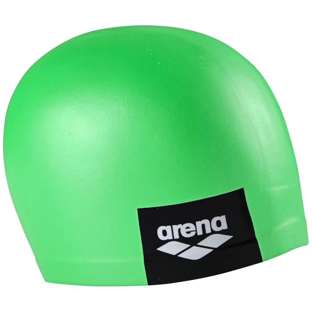 ARENA Adult Logo Moulded Swimming Cap (Pea Green)