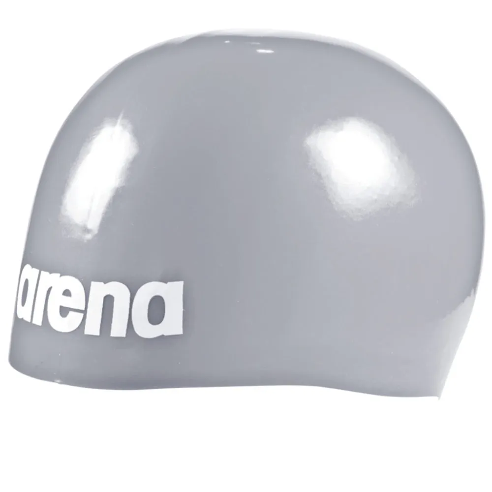 ARENA Adult Moulded Pro II Swimming Cap (Silver)