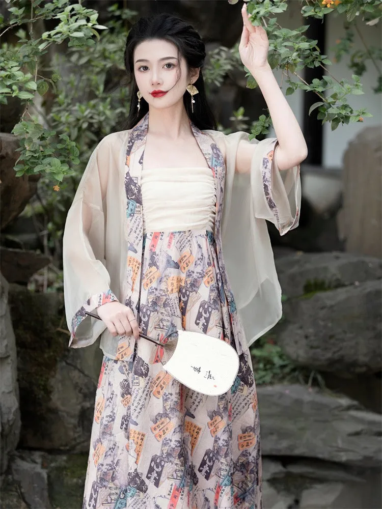 Artsy Modern Tang Style Hanfu Dress