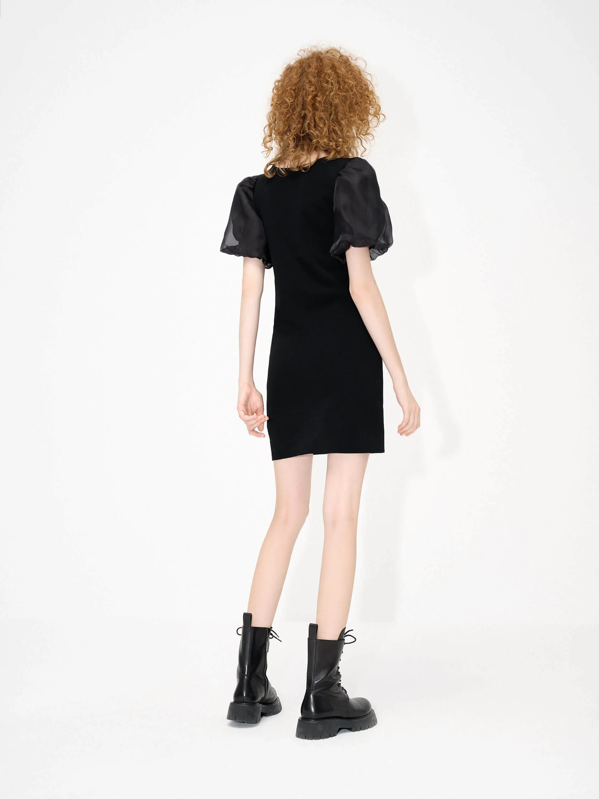 Asymmetric Collar Dress