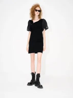 Asymmetric Collar Dress