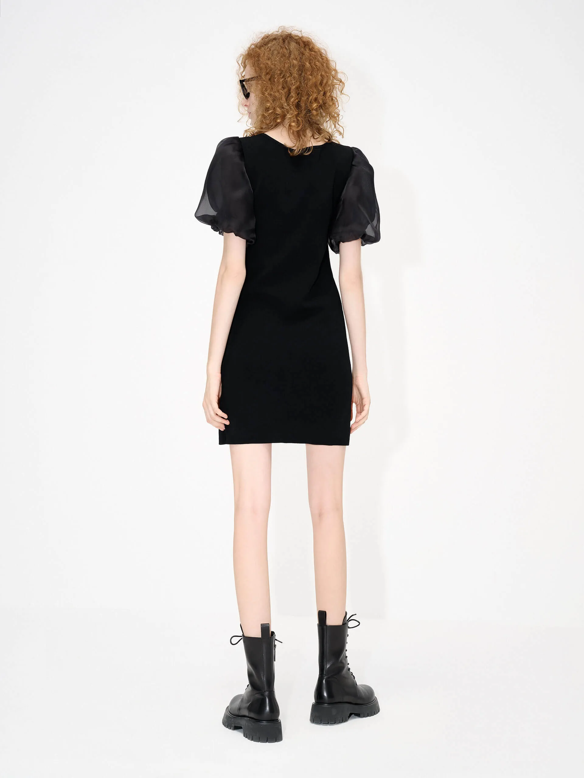 Asymmetric Collar Dress