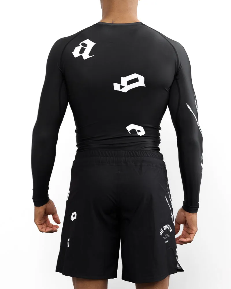 Athena Long Sleeve Rash Guard - Black