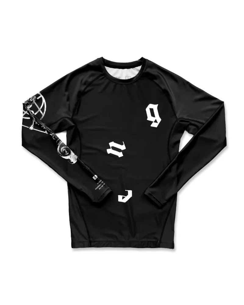 Athena Long Sleeve Rash Guard - Black