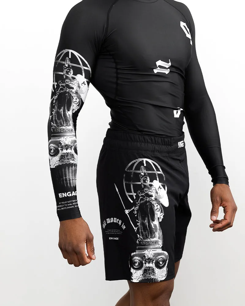 Athena Long Sleeve Rash Guard - Black