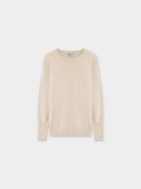 Basic Crew Sweater LS-Ivory