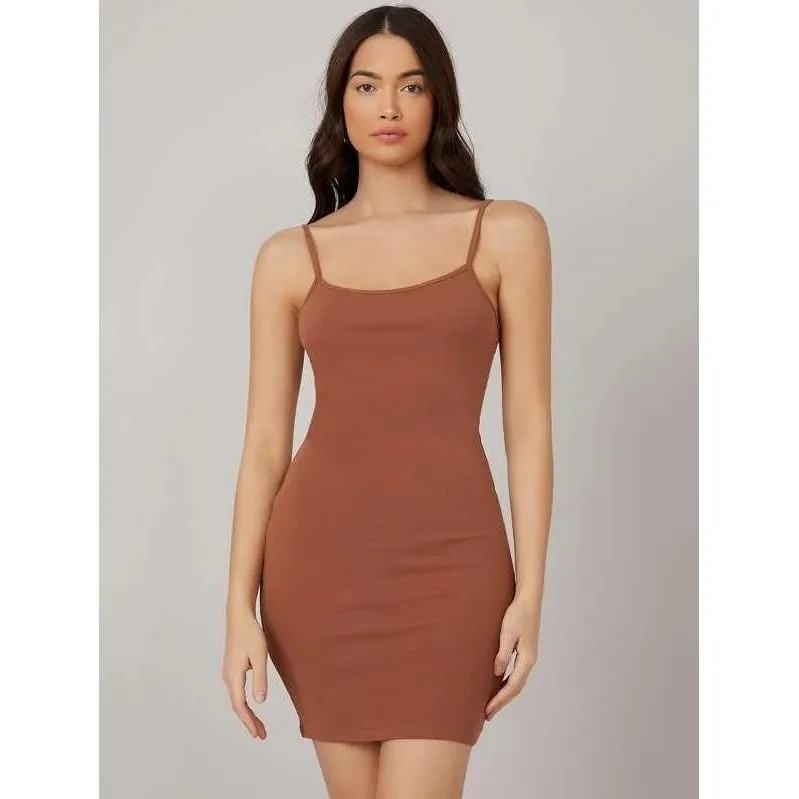 BASICS Solid Bodycon Dress