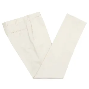 Beige Pure Cotton Loro Piana Slim Trousers