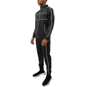 Black Jordan Tape Track Jacket and Jogger Set