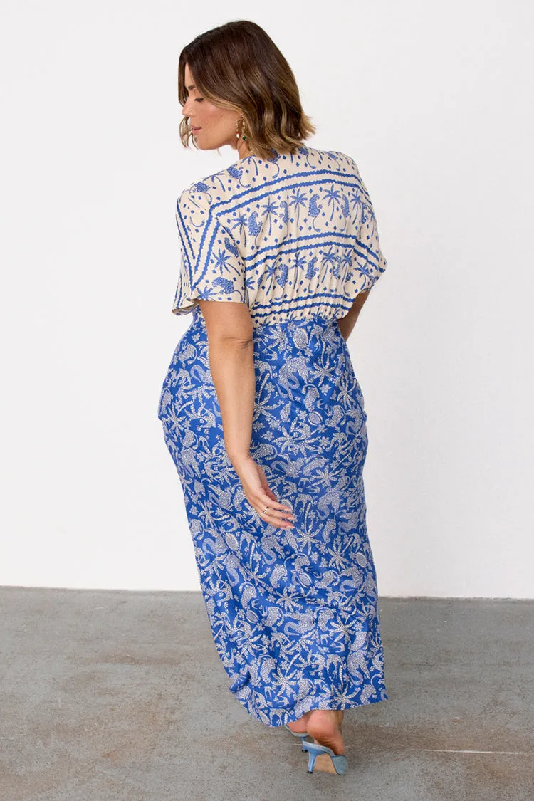 Blue Mosaic Elodie Dress