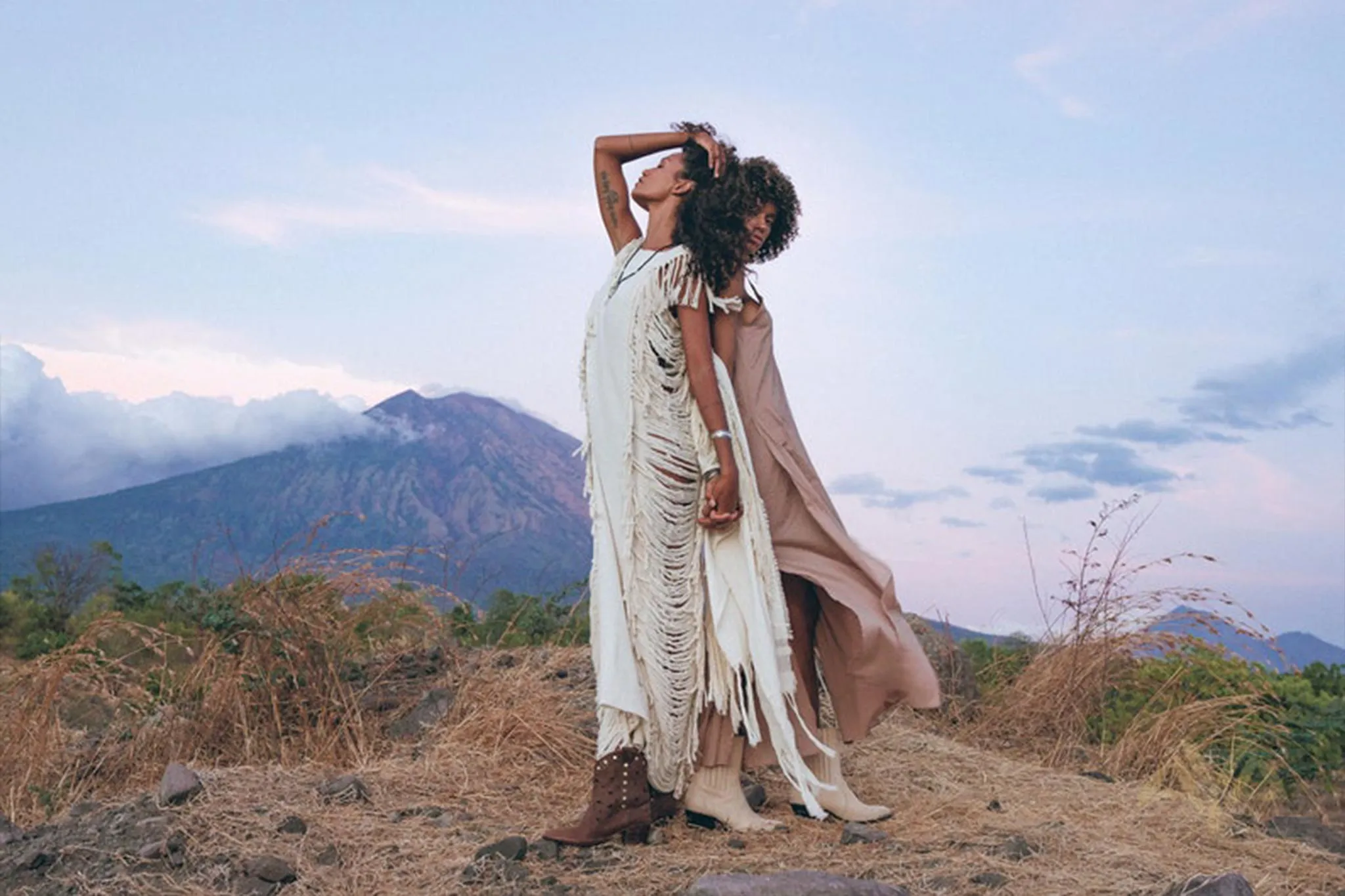 Boho Beach Wedding Dress • Bohemian Wedding Dress Hand Loomed with Tassels