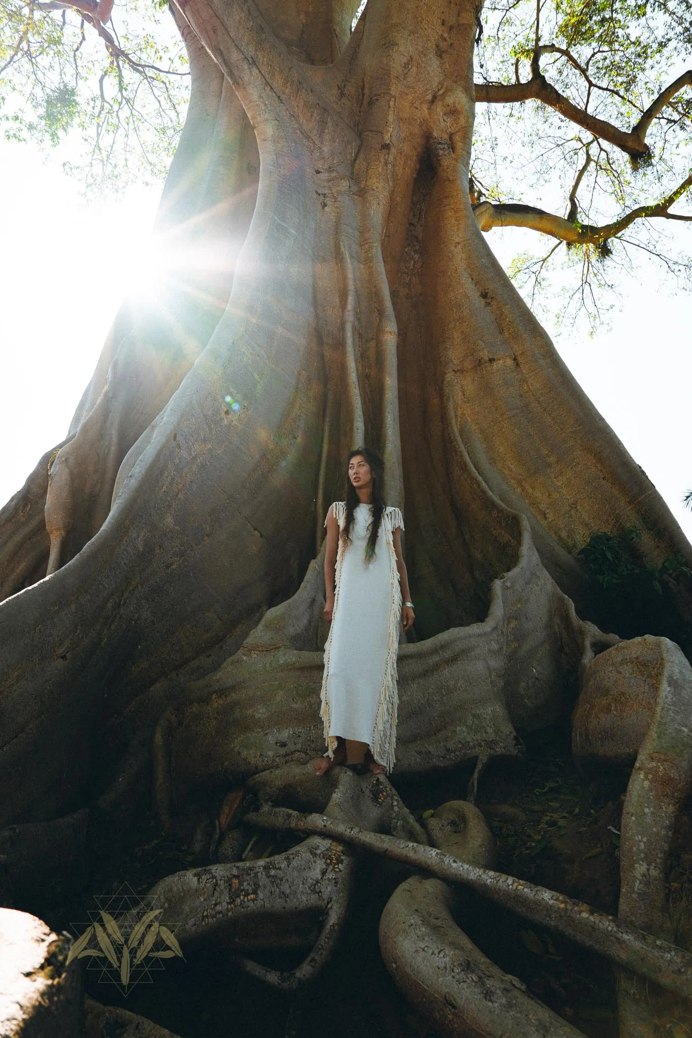 Boho Beach Wedding Dress • Bohemian Wedding Dress Hand Loomed with Tassels