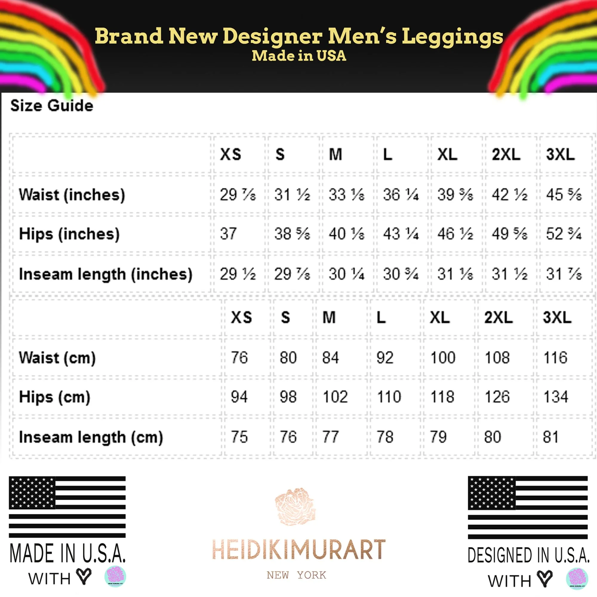 Bright Rainbow Men Tights, Ombre Print Gay Pride Colorful Designer Leggings - Made in USA/EU/MX