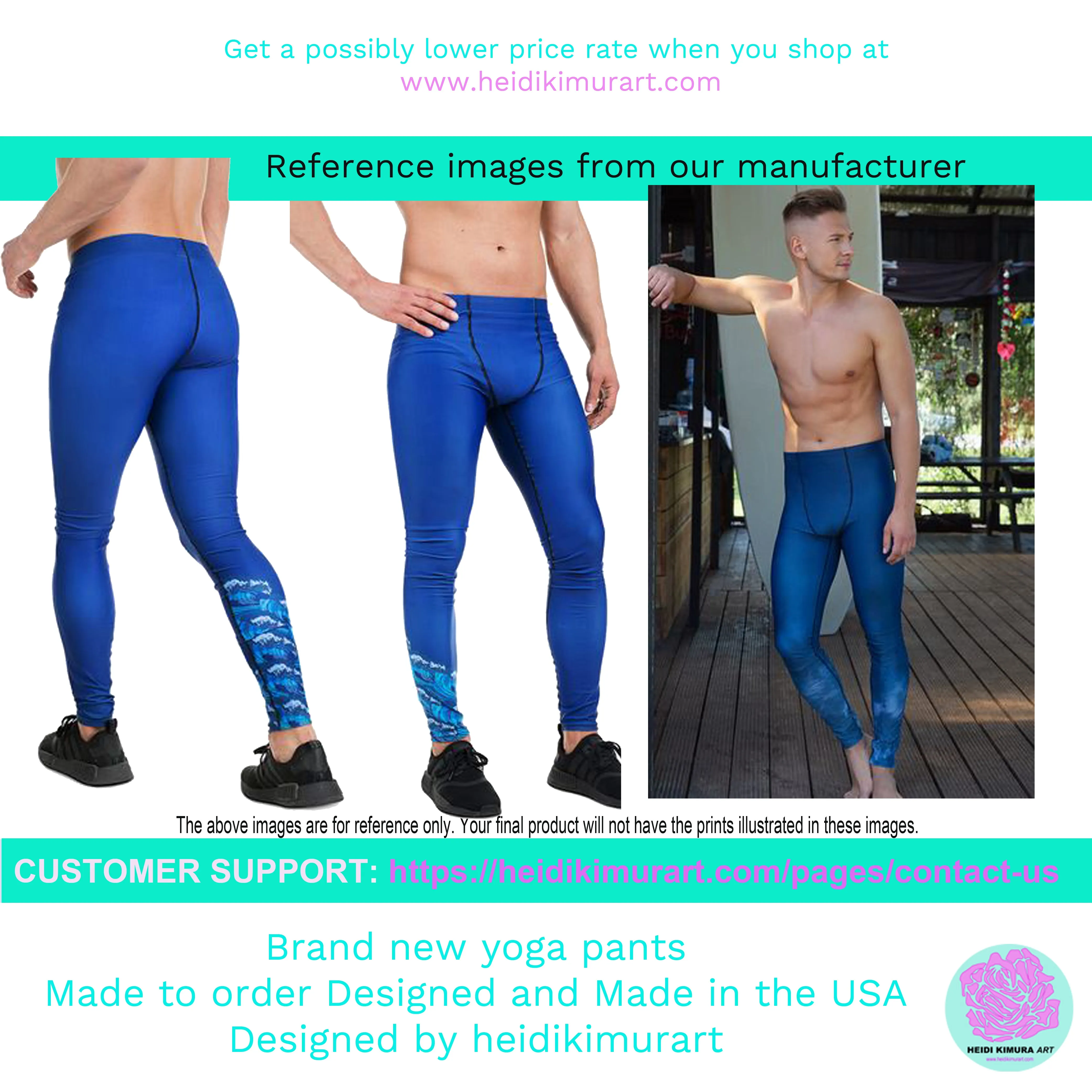 Bright Rainbow Men Tights, Ombre Print Gay Pride Colorful Designer Leggings - Made in USA/EU/MX