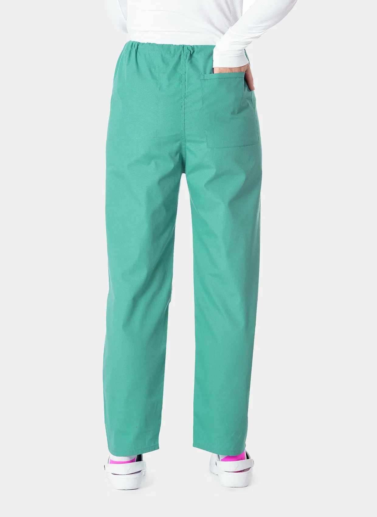 Budget Scrub Trousers - Mid Green