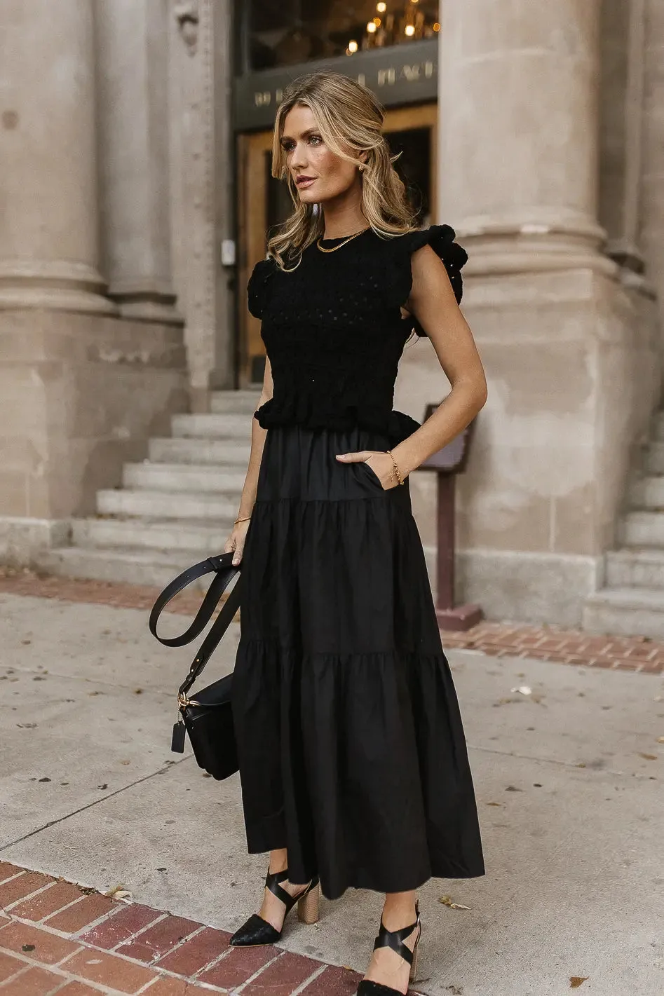 Carey Maxi Dress in Black - FINAL SALE