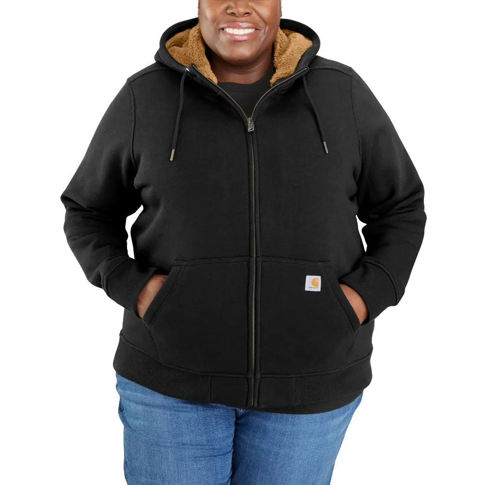 'Carhartt' Women's Clarksburg Sherpa-lined Full Zip Hoodie - Black