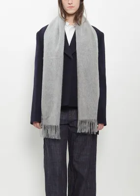 Cashmere Arran Solid Scarf — Flannel Grey