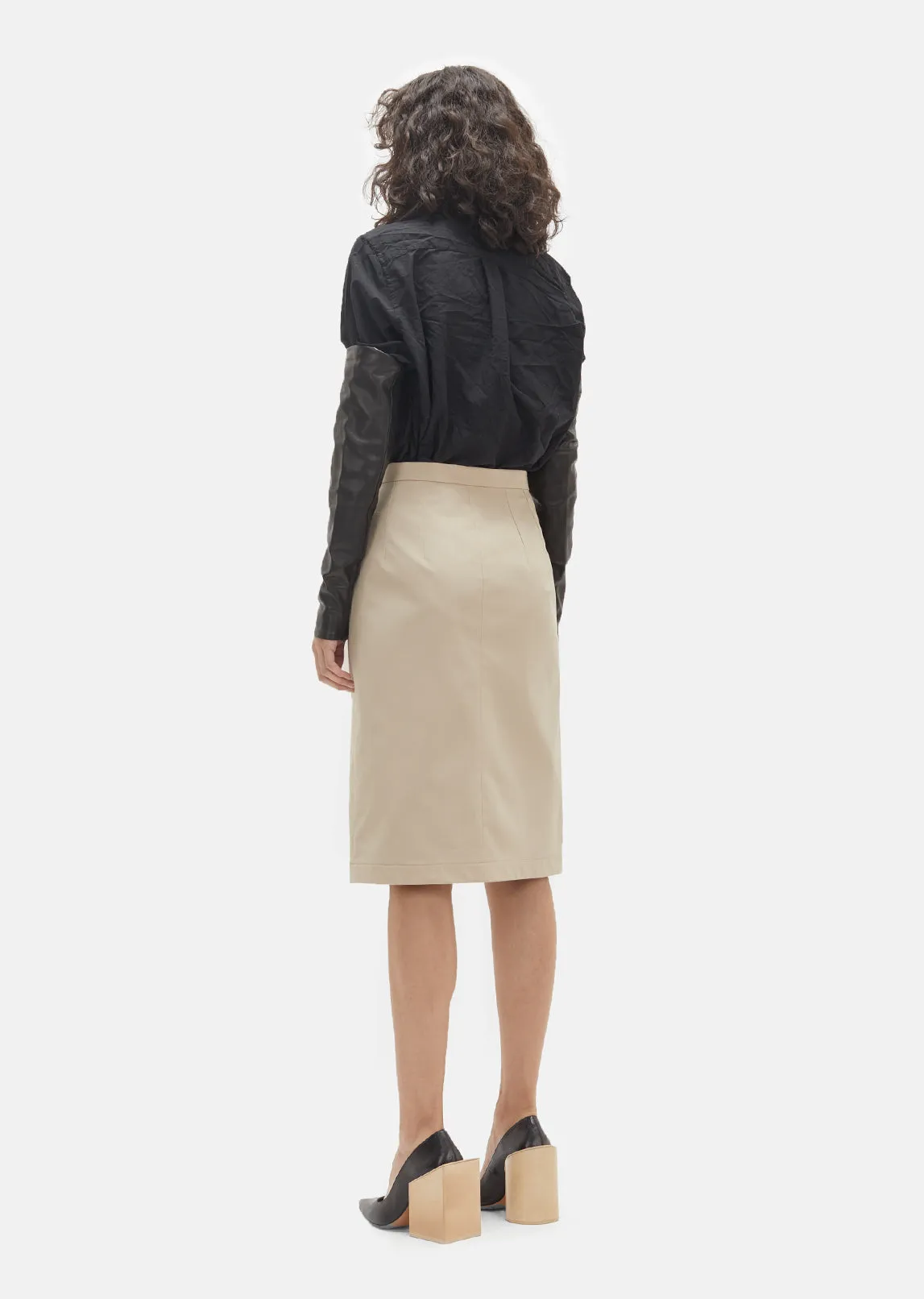 Cotton Pencil Skirt