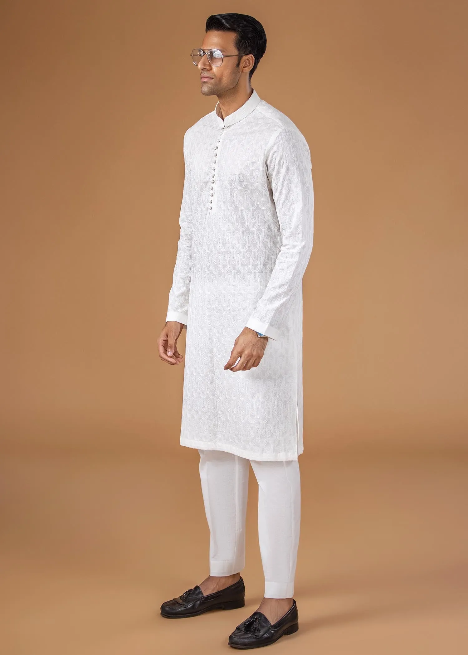 Embroidered Kurta -M22-KUR-07-XS