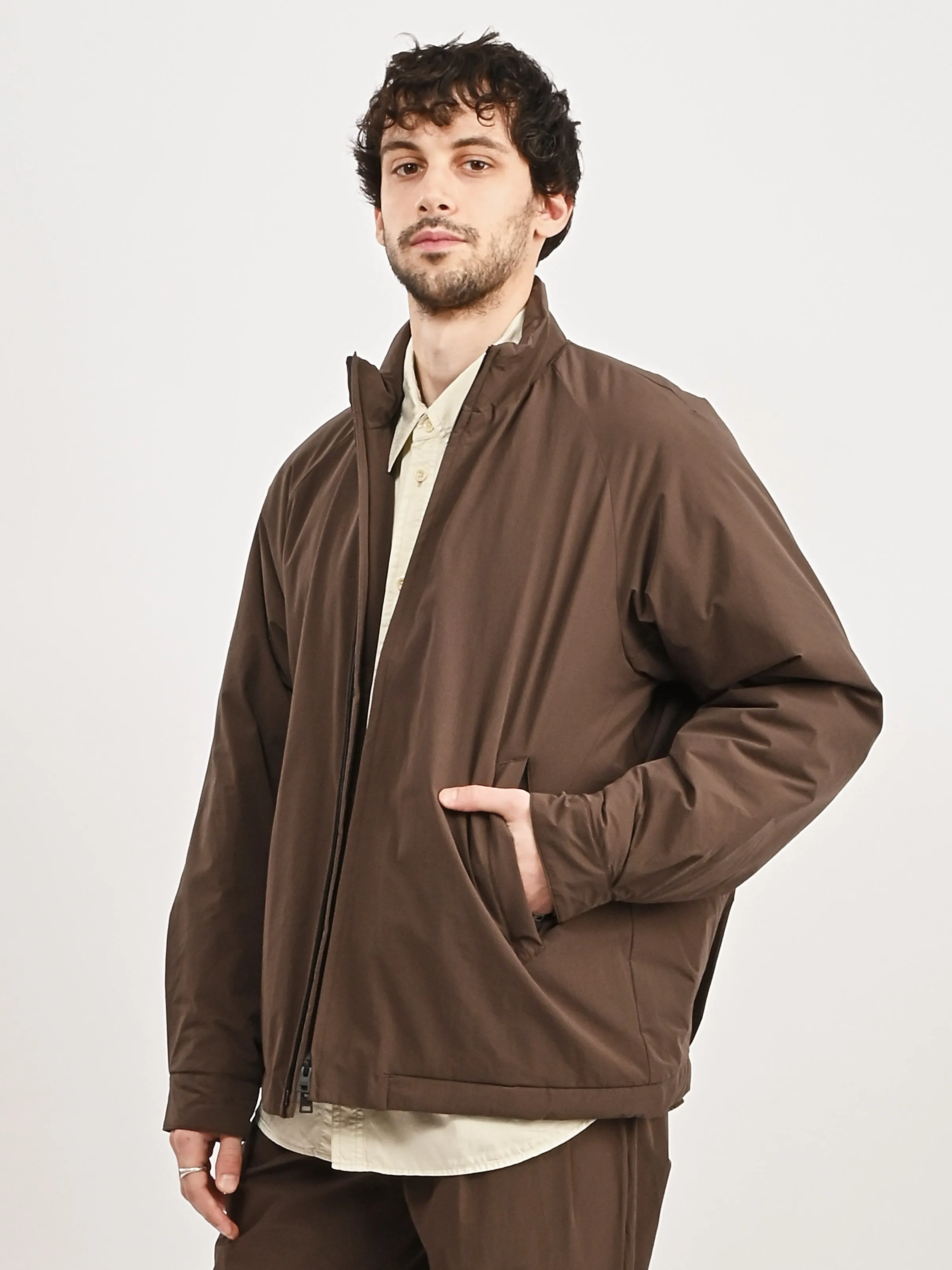 Espresso Korso Travel Light Insulated Harrington Jacket