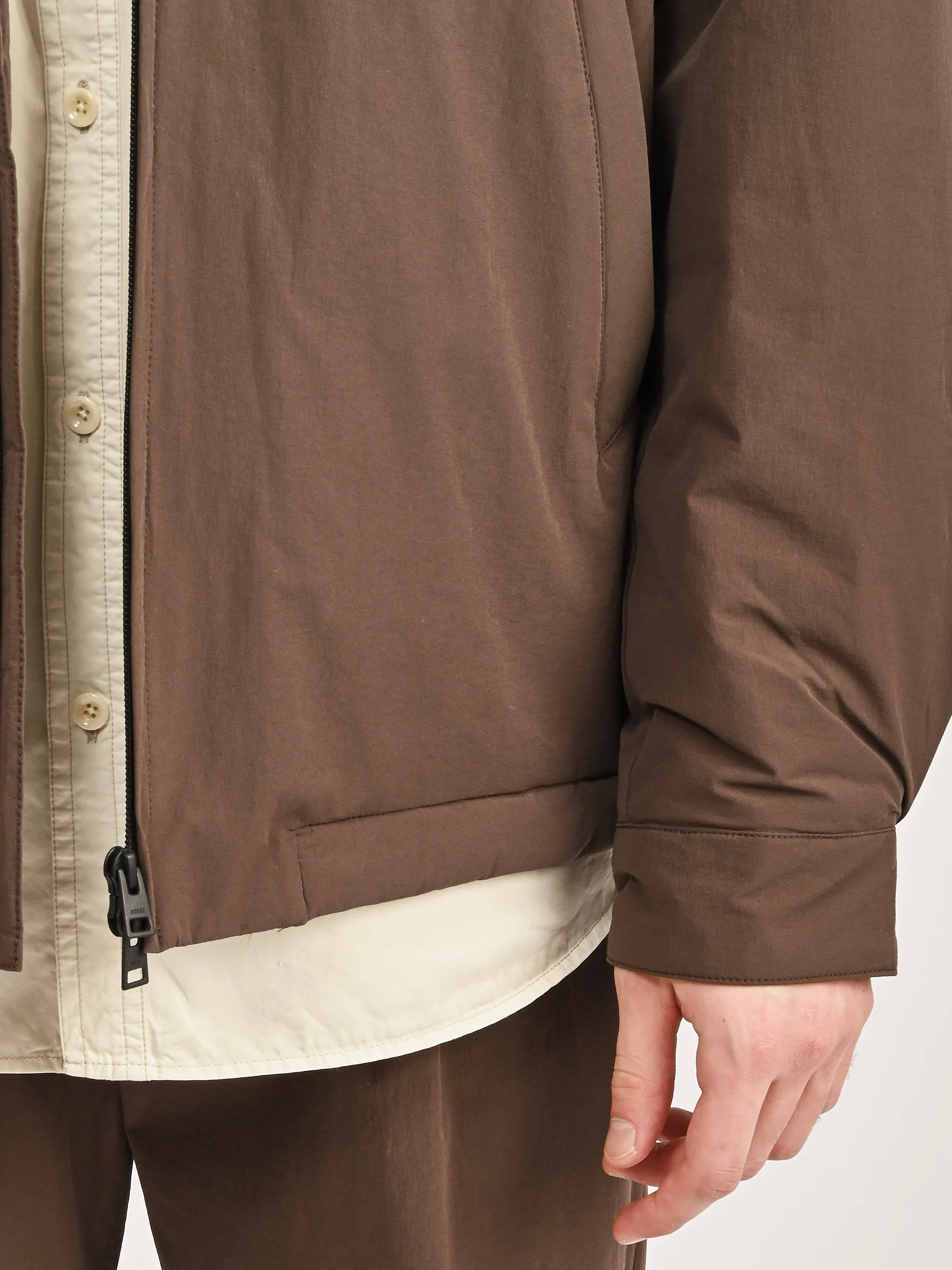 Espresso Korso Travel Light Insulated Harrington Jacket