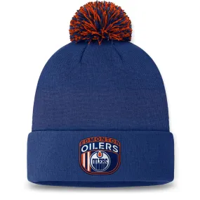 Fanatics Men's NHL Edmonton Oilers 2024 Draft Cuffed Pom Knit Toque