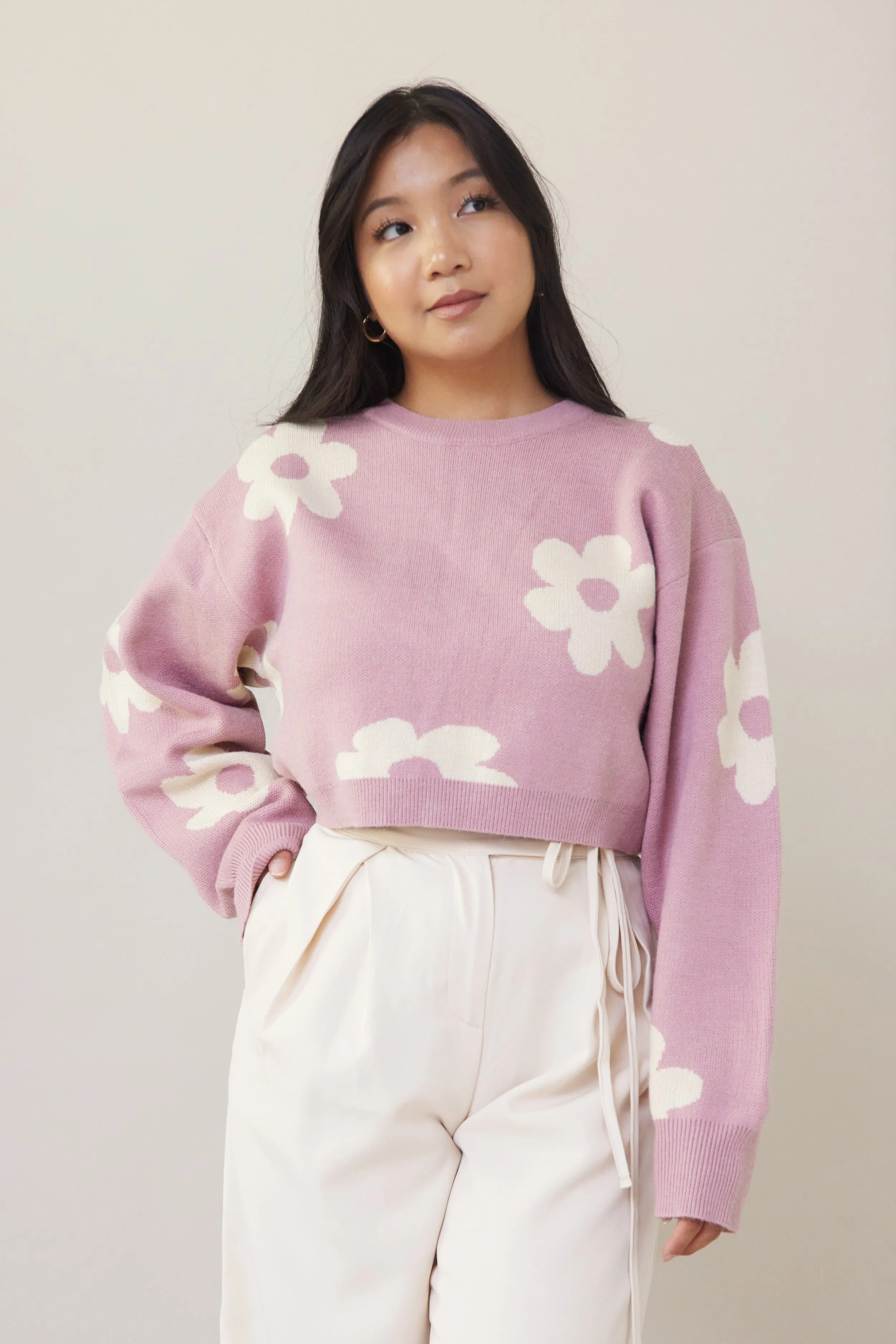 Farm Fresh Sweater - Pink