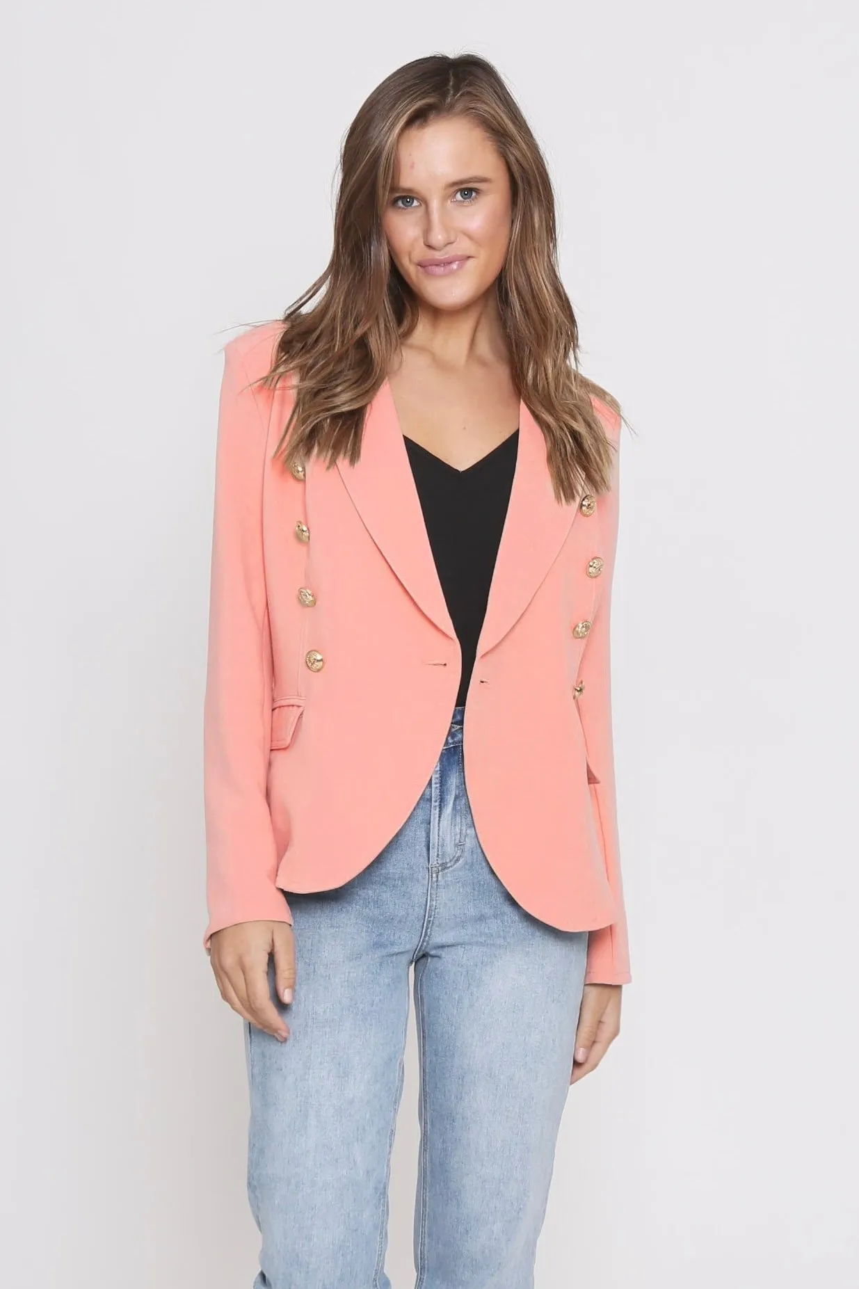 Fitted Blazer - Pink