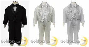 Formal Kids Wear 5 Piece baby boys tuxedo