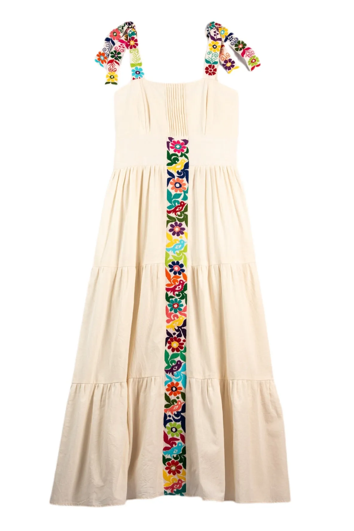 Gardenia Collection Embroidered Raya Maxi Dress - Multicolor