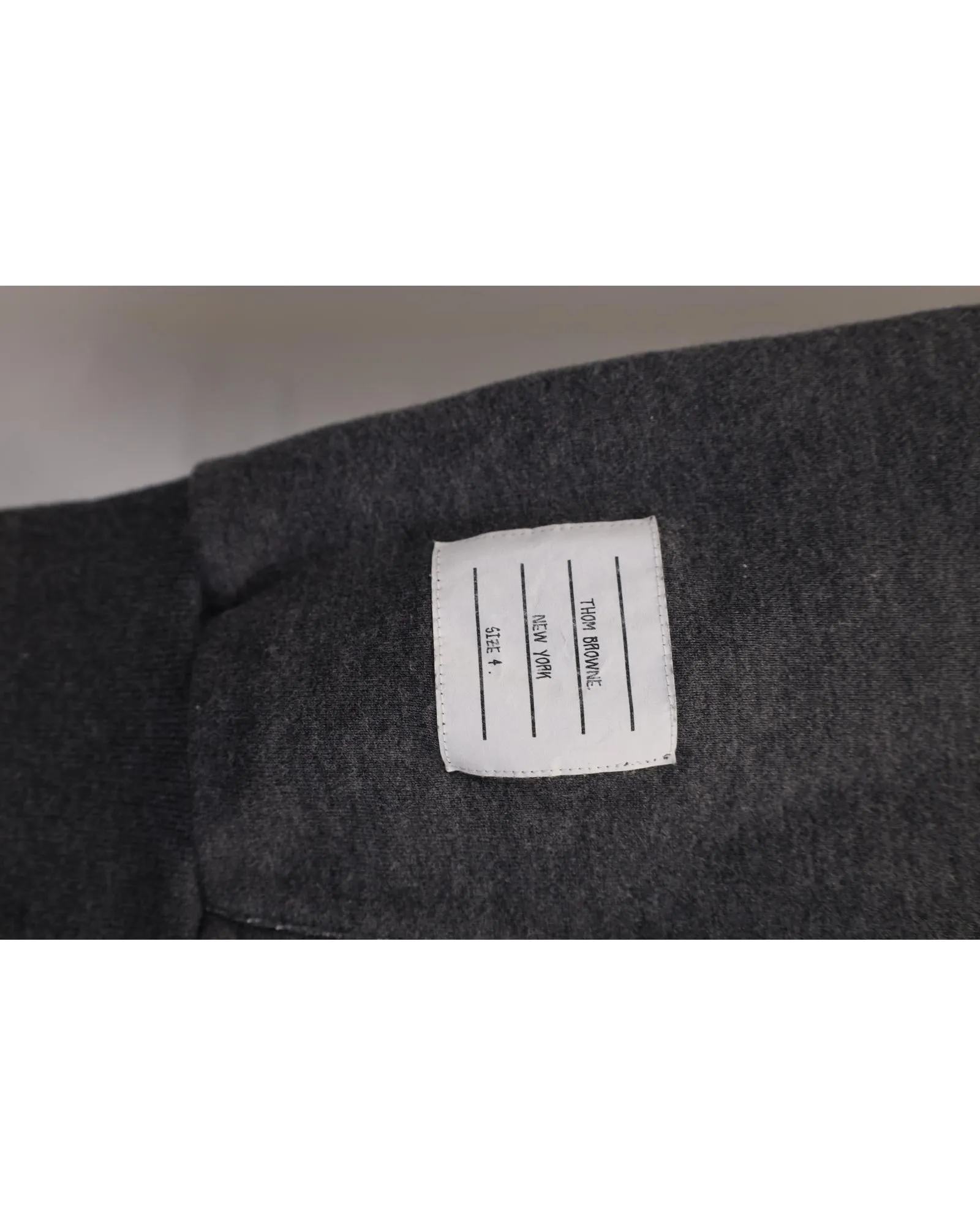 Grey Engineered 4 Bar Jersey Sweatpants in Cotton