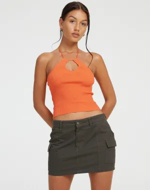 Gunmo Crop Top in Orange