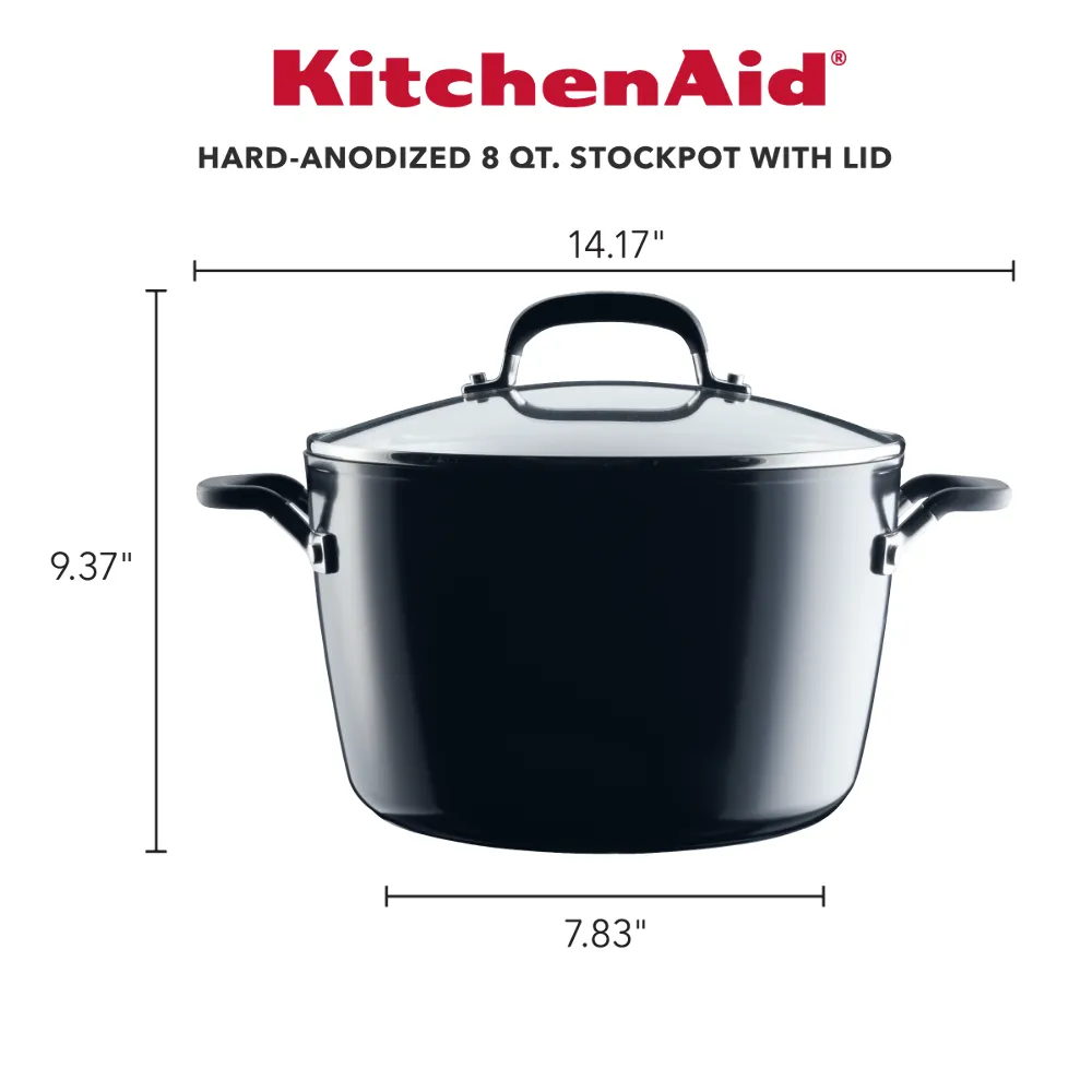 Hard-Anodized Nonstick 8-Quart Stockpot with Lid