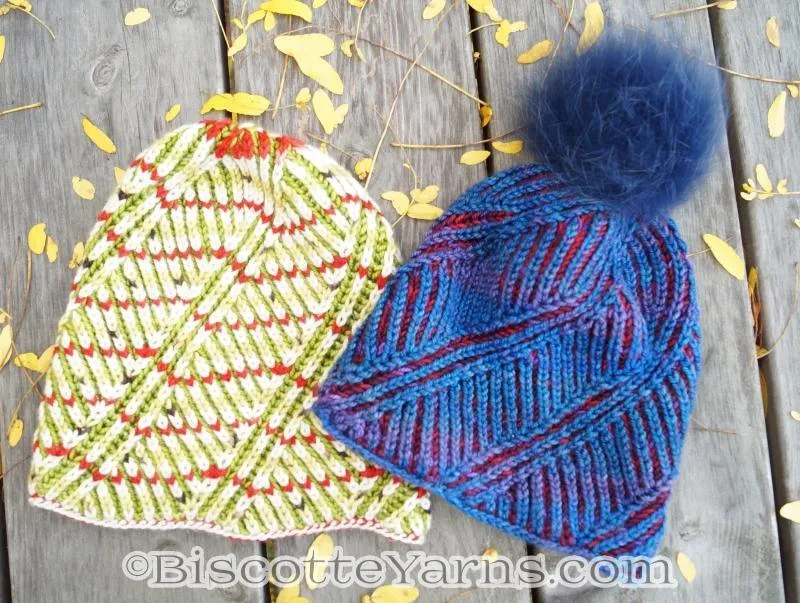 Hat Knitting Pattern | Spiral Brioche Hat